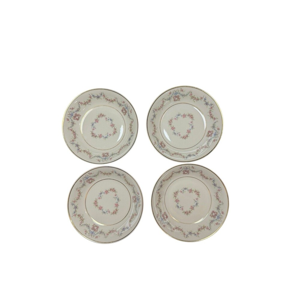 Vintage Set of 4 Old Ivory Syracuse China Arcadia 5 in. Berry Bowls